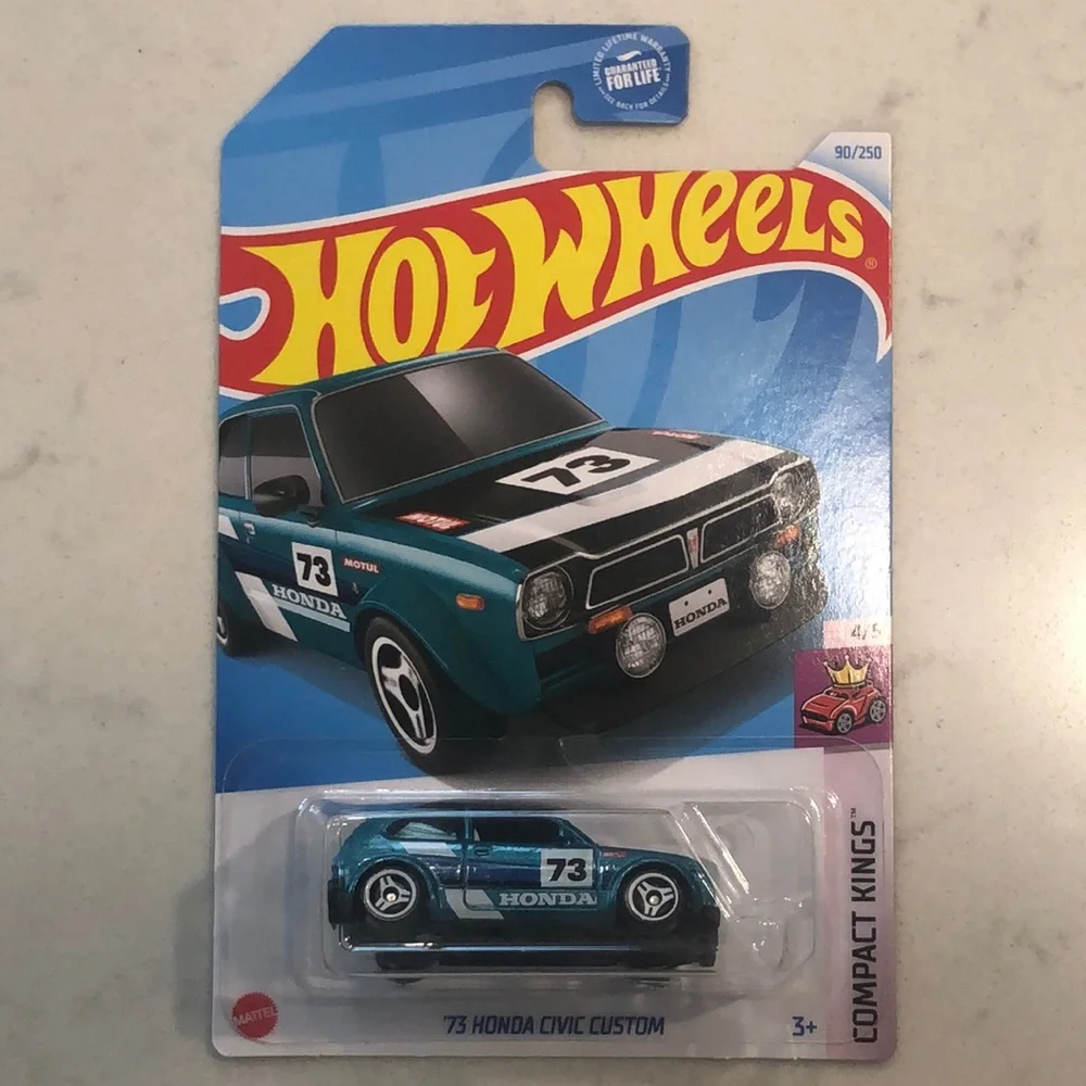 Hot Wheels '73 Honda Civic Custom Die-Cast Car